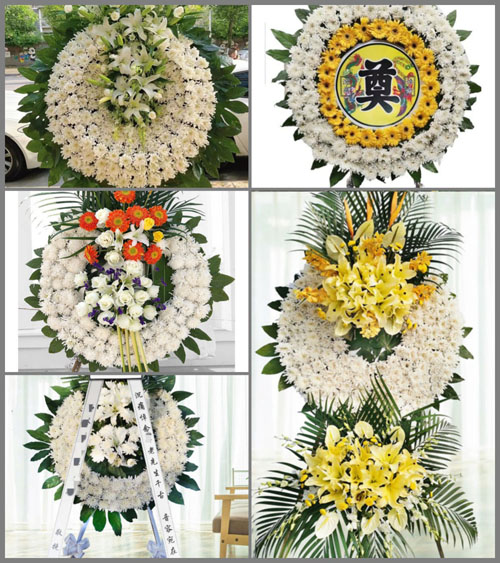 山东淄博临淄区朱台镇槐务西村花圈速递